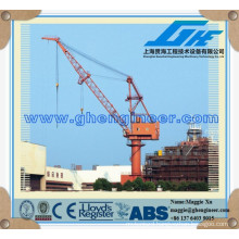 fixed electric reducer double winch harbour pedestal portal crane